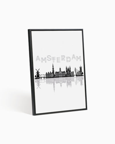 Poster Skyline Amsterdam