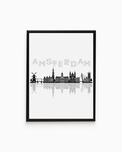 Poster Skyline Amsterdam