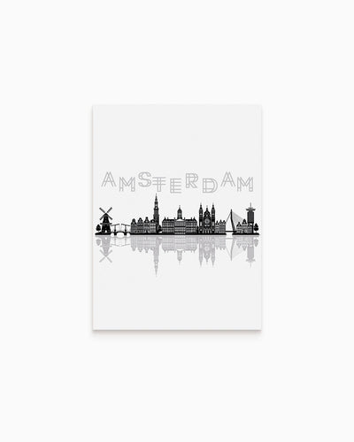 Poster Skyline Amsterdam