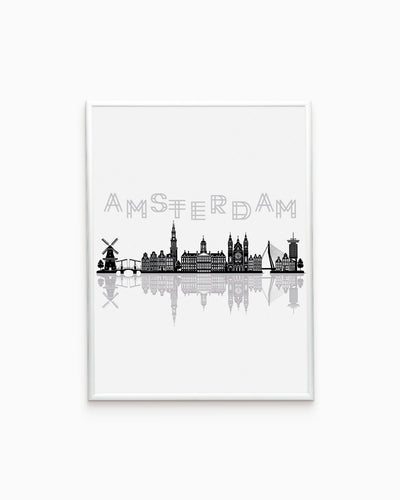 Poster Skyline Amsterdam