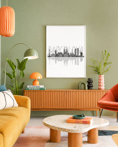 Poster Skyline Barcellona