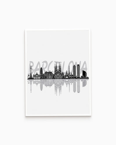 Poster Skyline Barcellona