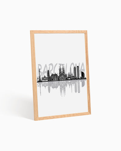 Poster Skyline Barcellona