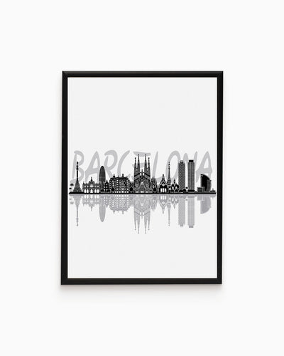 Poster Skyline Barcellona