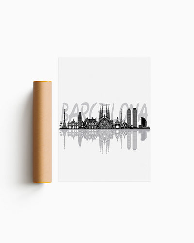 Poster Skyline Barcellona