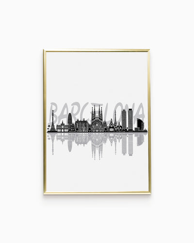 Poster Skyline Barcellona