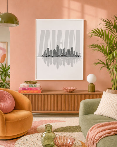 Poster Skyline Miami