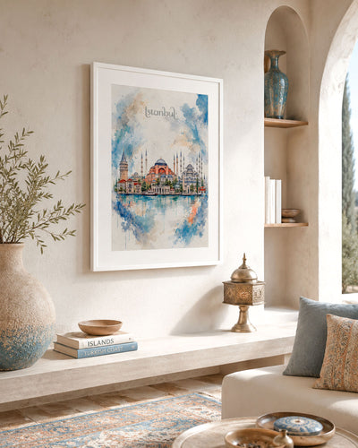 Poster city artistic Istanbul