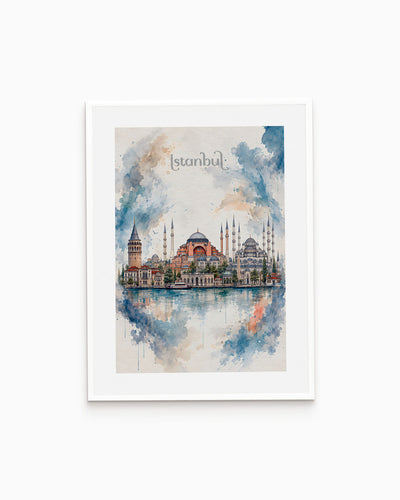 Poster city artistic Istanbul