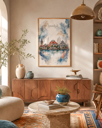 Poster city artistic Istanbul