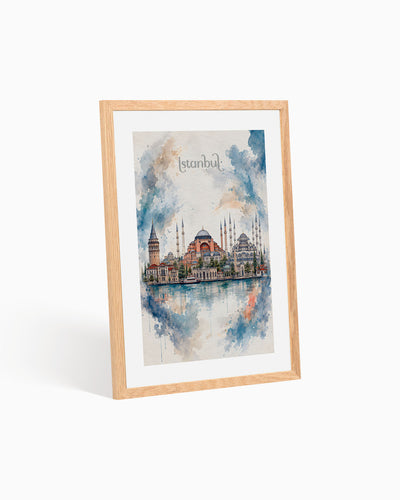 Poster city artistic Istanbul