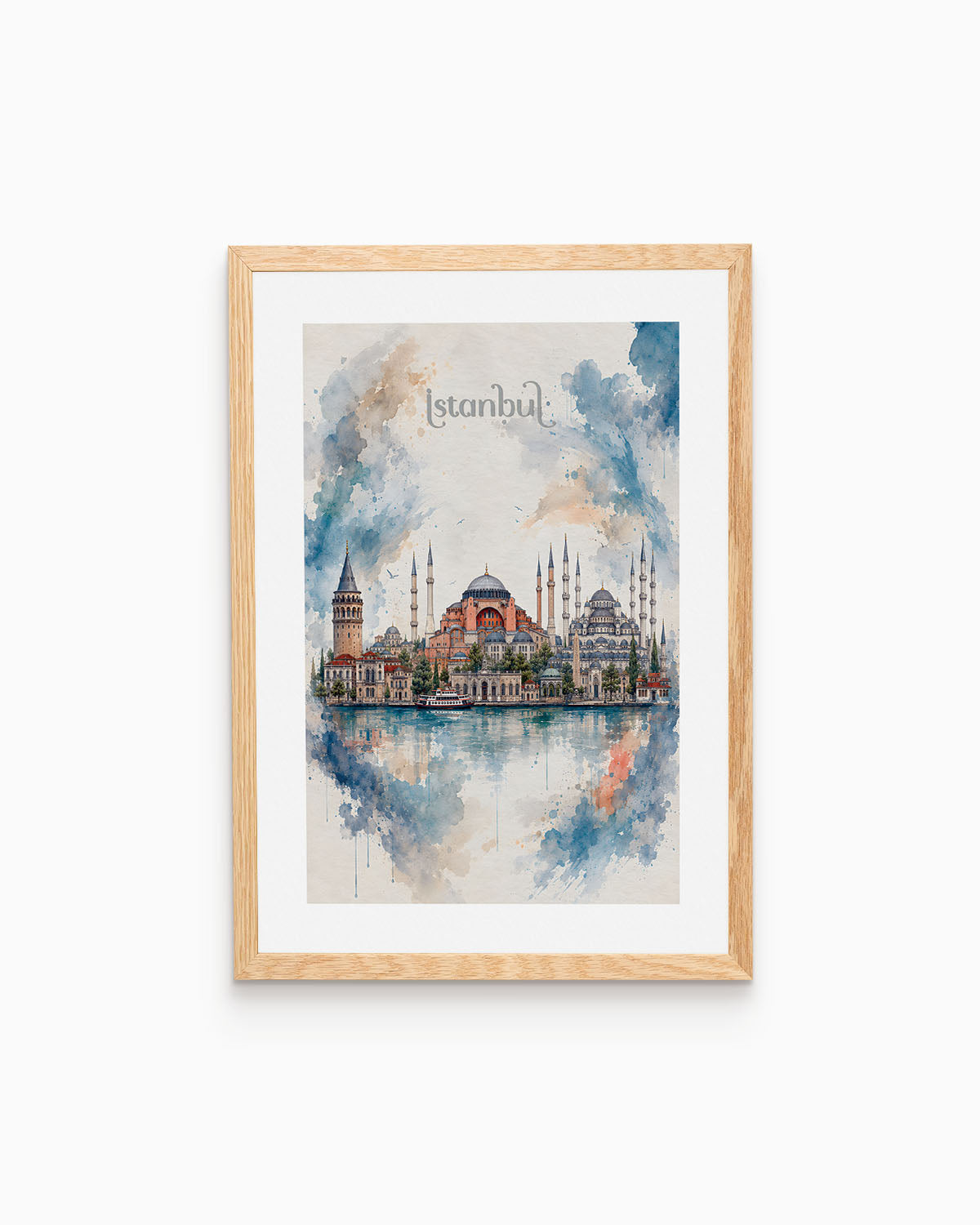 Poster city artistic Istanbul