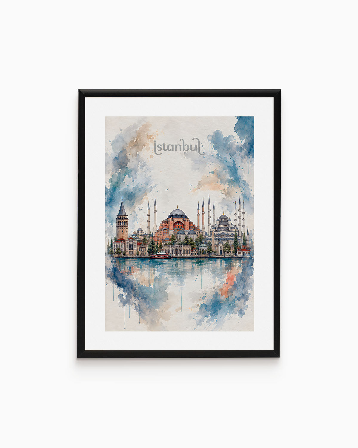 Poster city artistic Istanbul