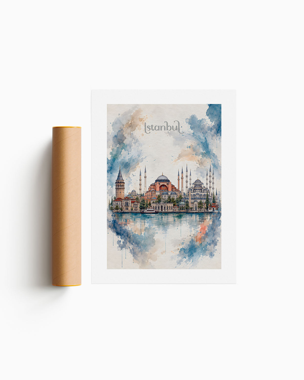 Poster city artistic Istanbul