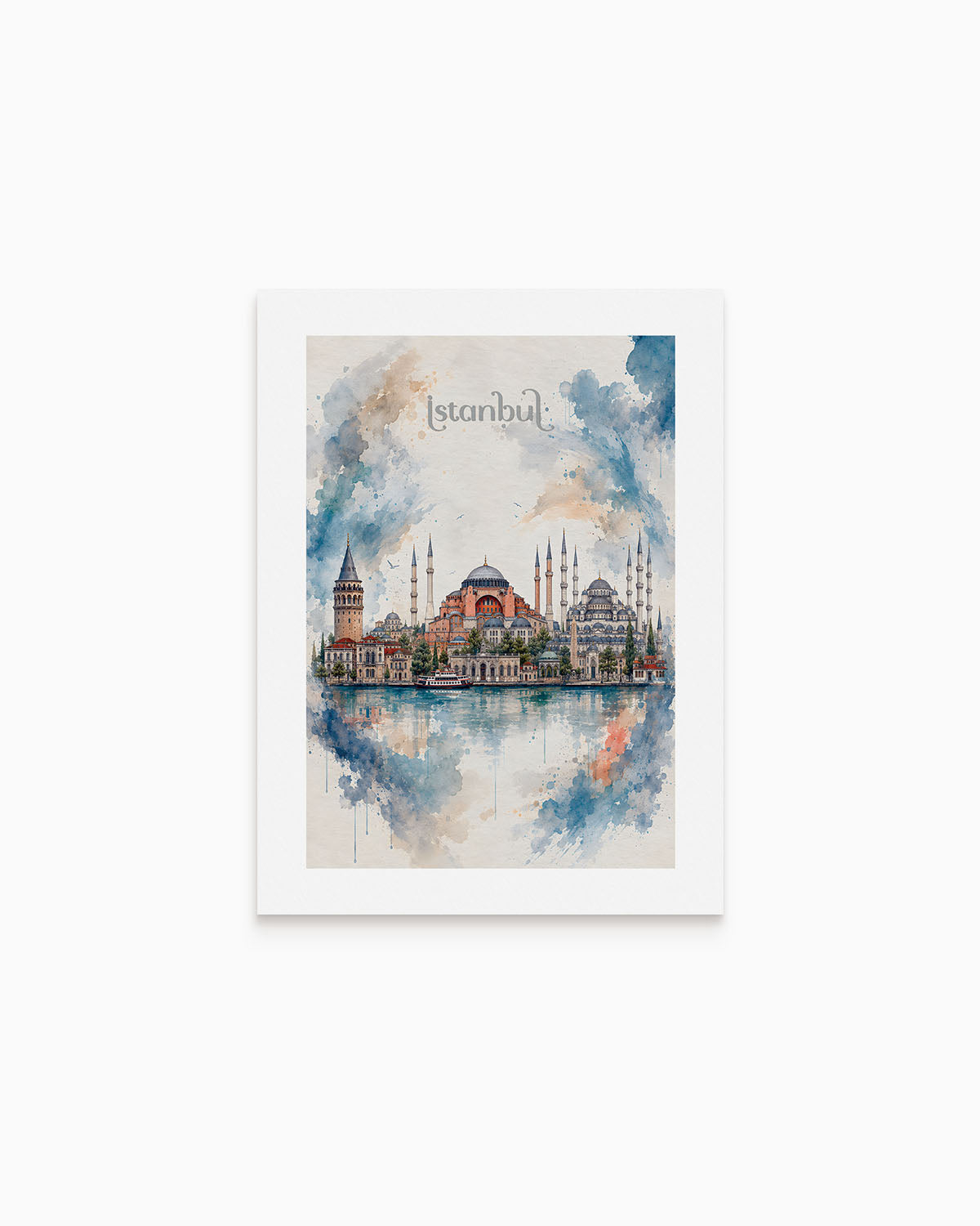 Poster city artistic Istanbul