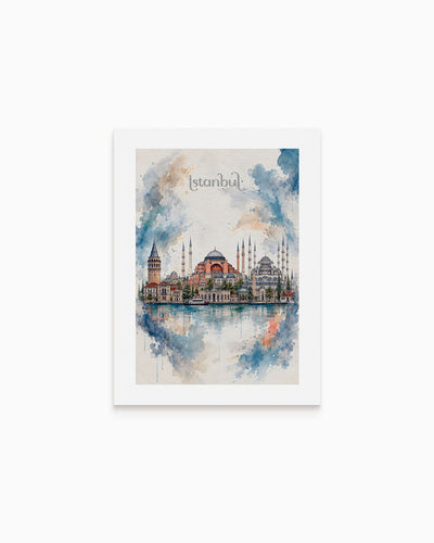 Poster city artistic Istanbul