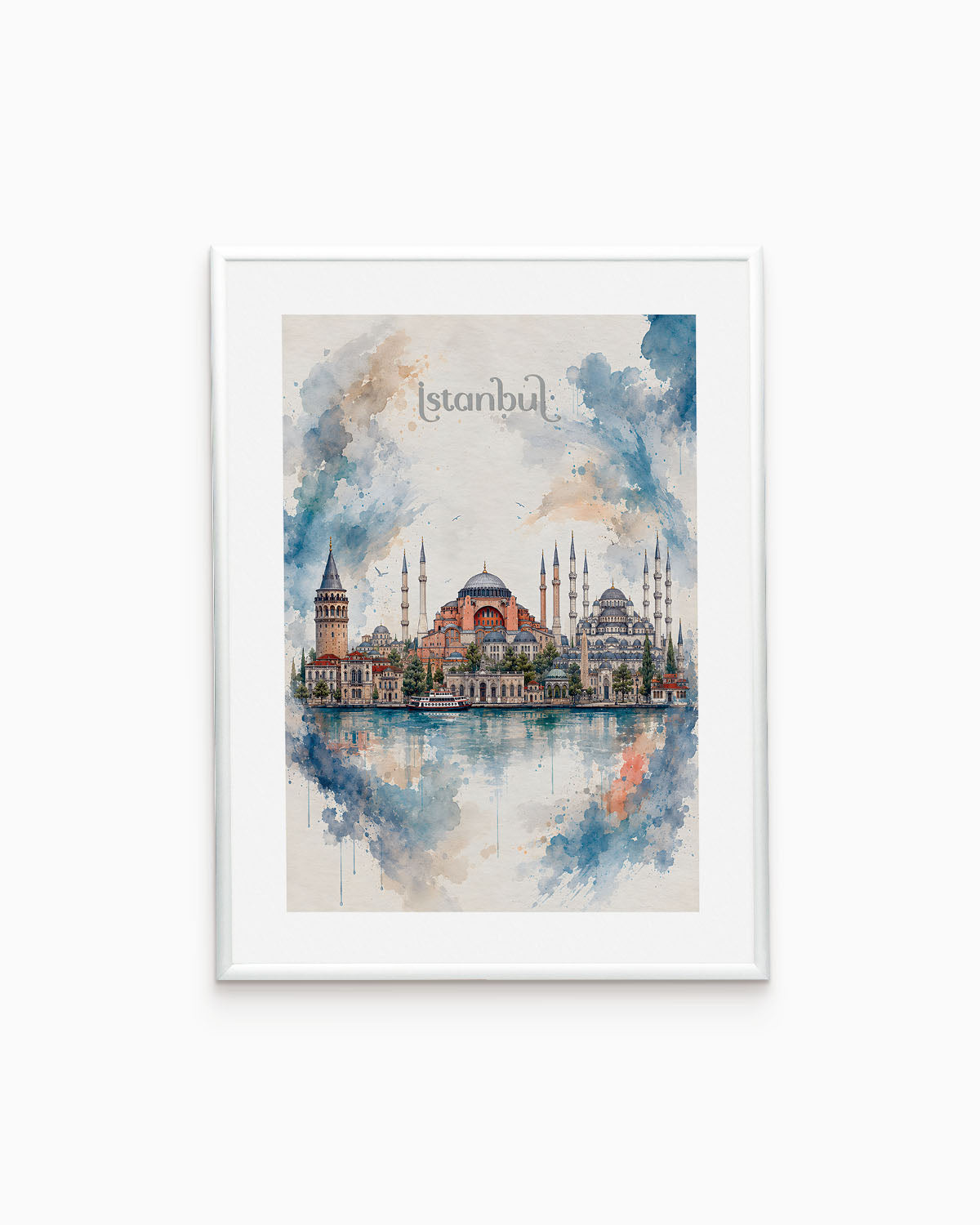 Poster city artistic Istanbul