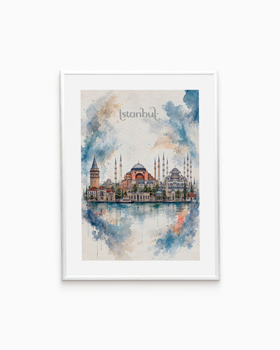 Poster city artistic Istanbul