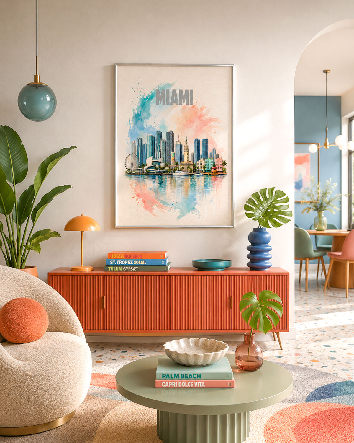Poster city artistic Miami