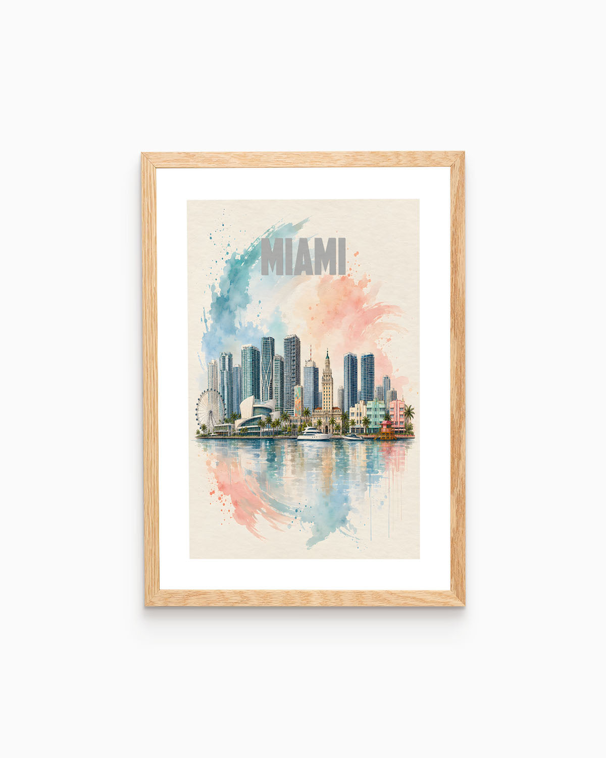 Poster city artistic Miami