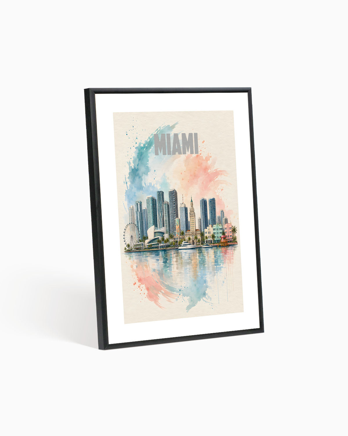 Poster city artistic Miami