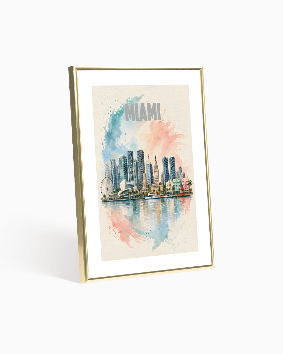 Poster city artistic Miami