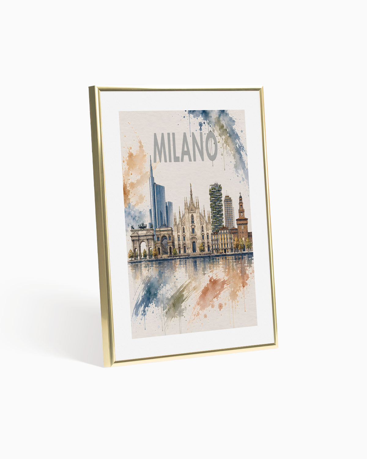 Poster city artistic Milano