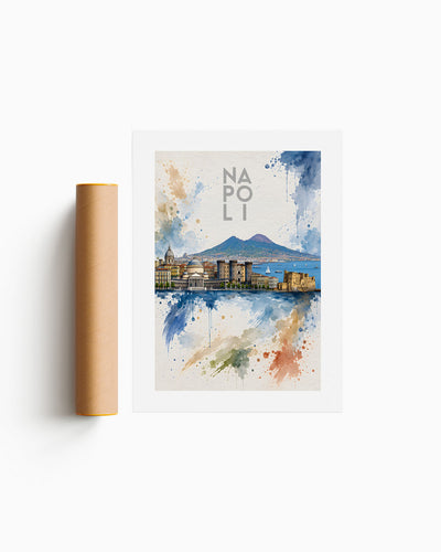 Poster city artistic Napoli