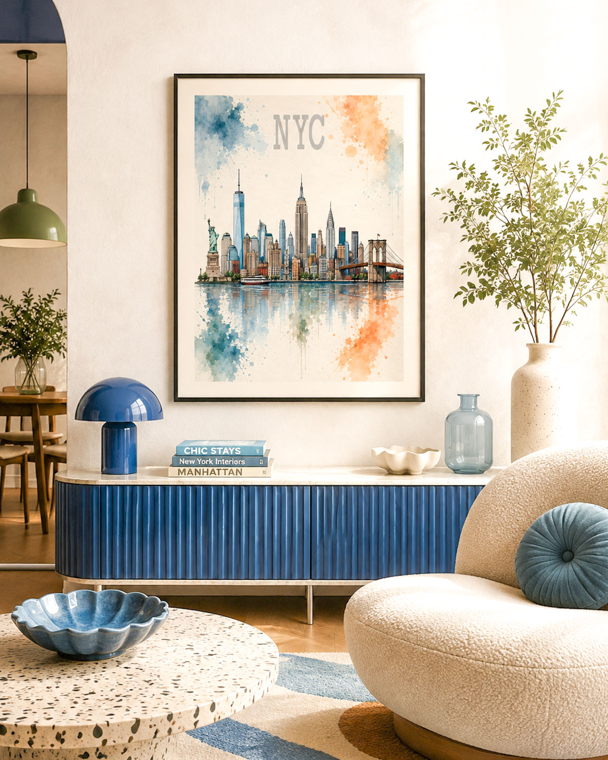 Poster city artistic New York