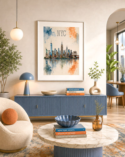 Poster city artistic New York