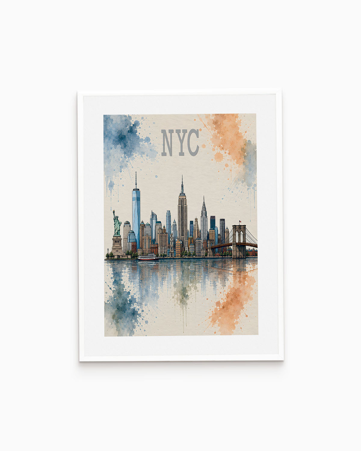 Poster city artistic New York