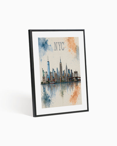 Poster city artistic New York