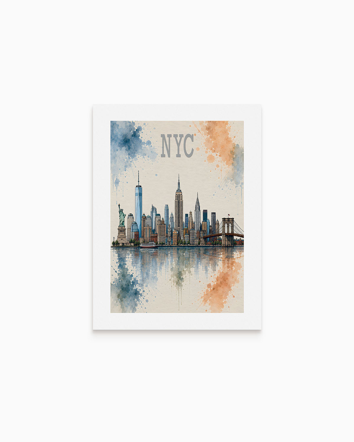 Poster city artistic New York
