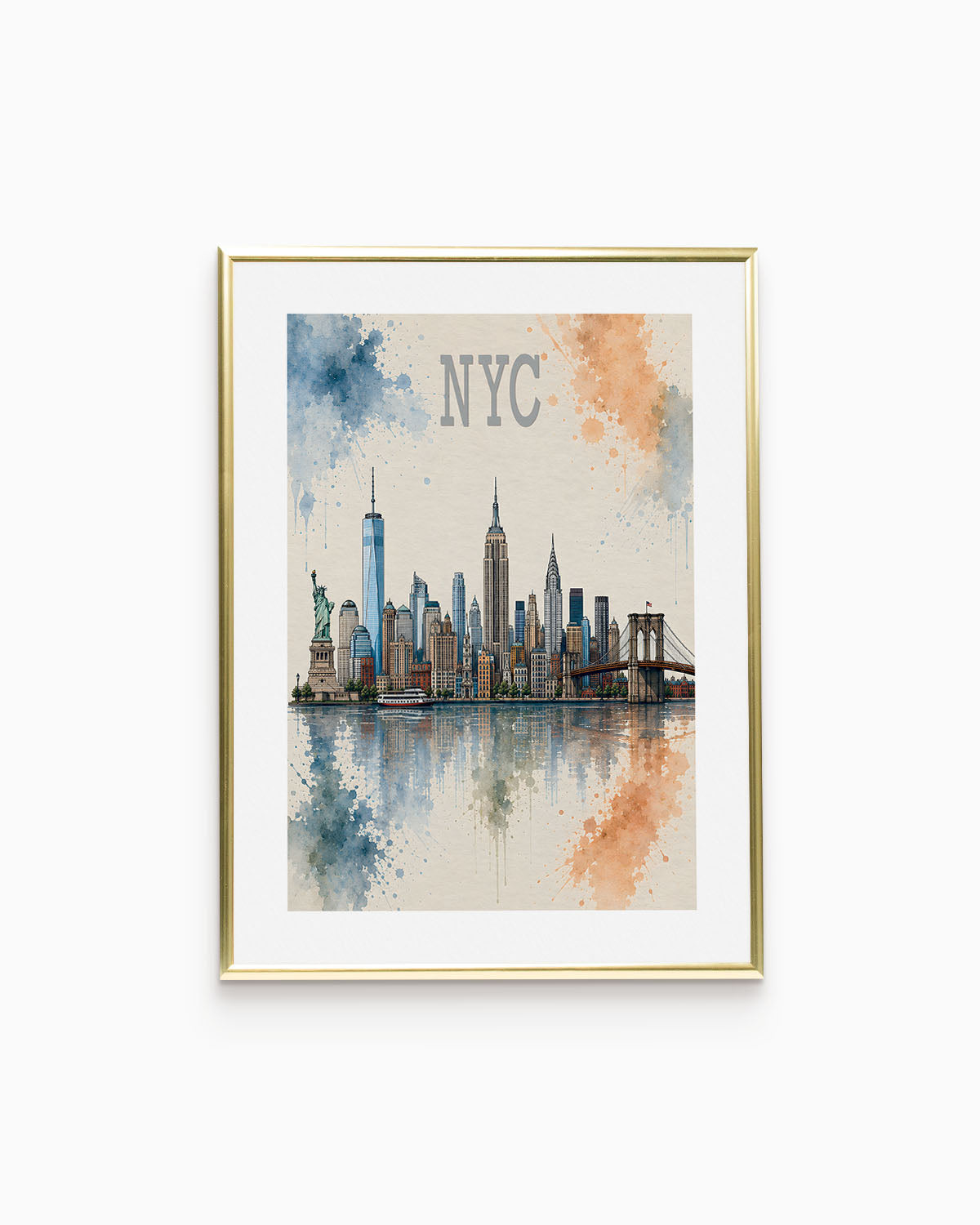 Poster city artistic New York