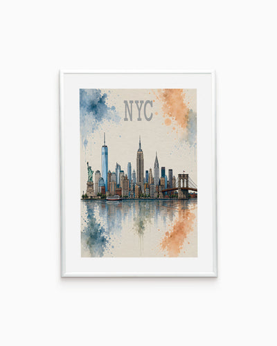 Poster city artistic New York