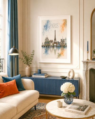 Poster city artistic Parigi