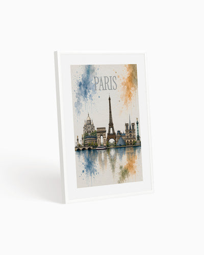 Poster city artistic Parigi