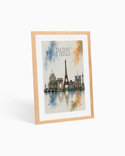 Poster city artistic Parigi