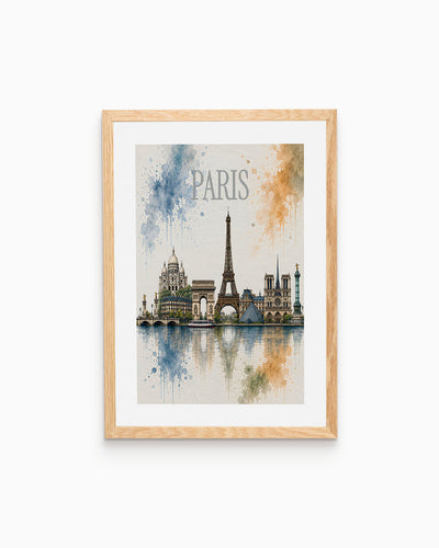 Poster city artistic Parigi