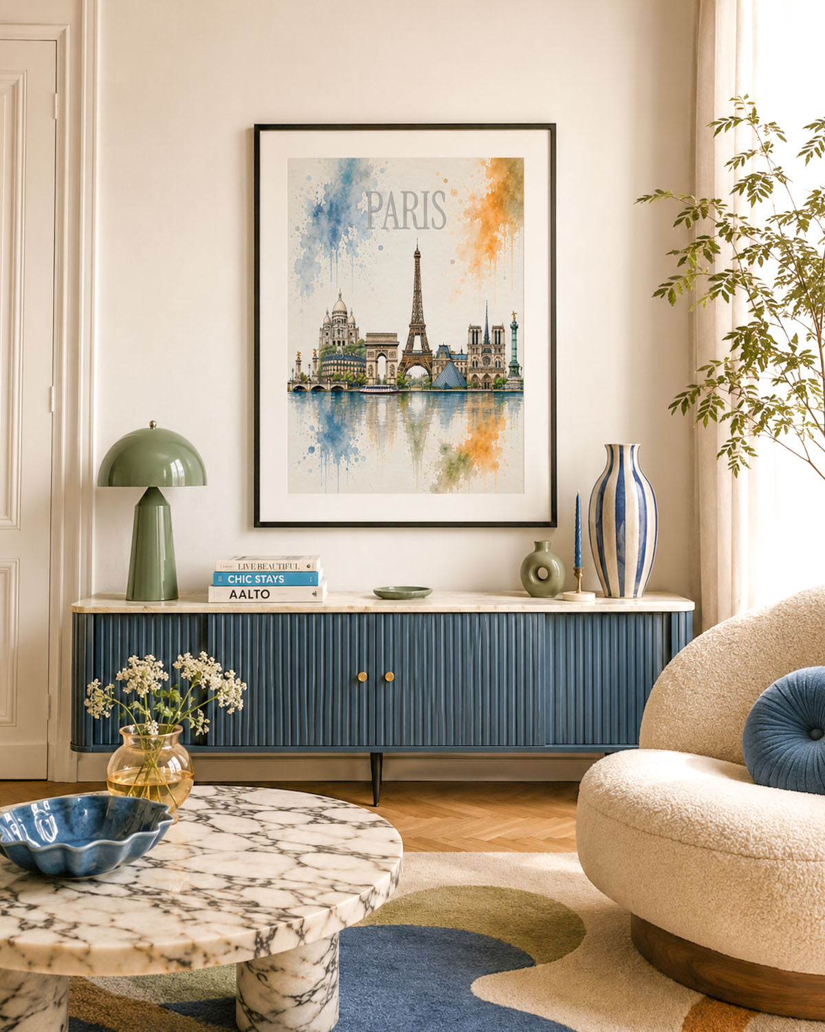Poster city artistic Parigi