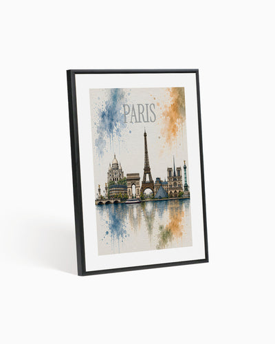 Poster city artistic Parigi