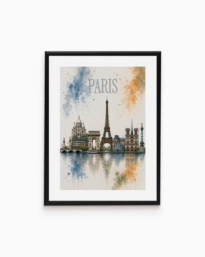 Poster city artistic Parigi