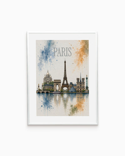 Poster city artistic Parigi