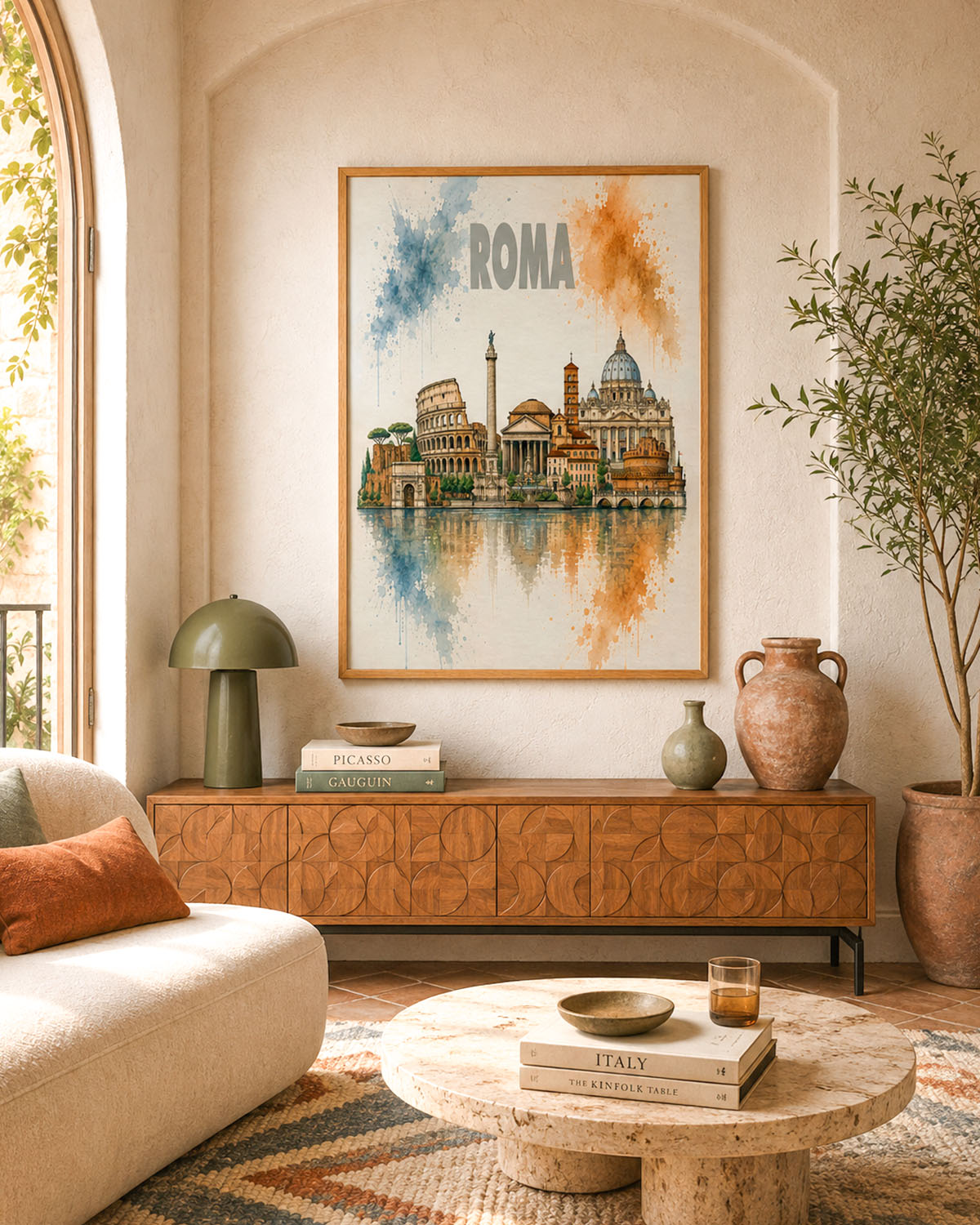 Poster city artistic Roma