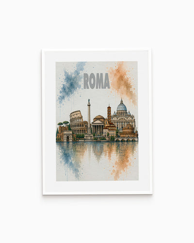 Poster city artistic Roma