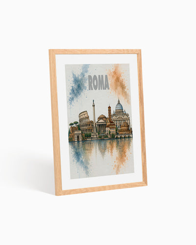 Poster city artistic Roma