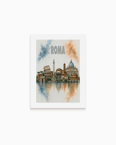 Poster city artistic Roma