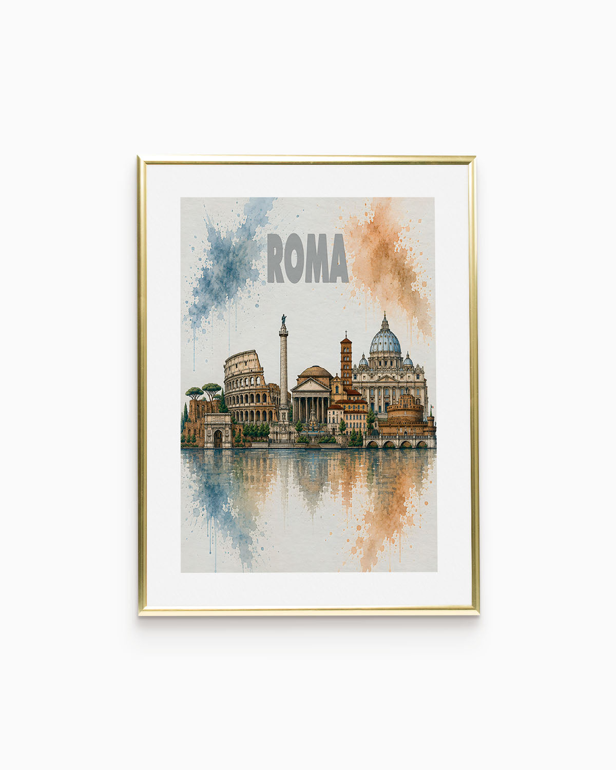 Poster city artistic Roma