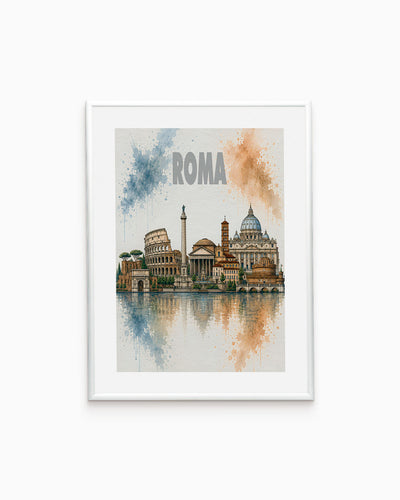 Poster city artistic Roma