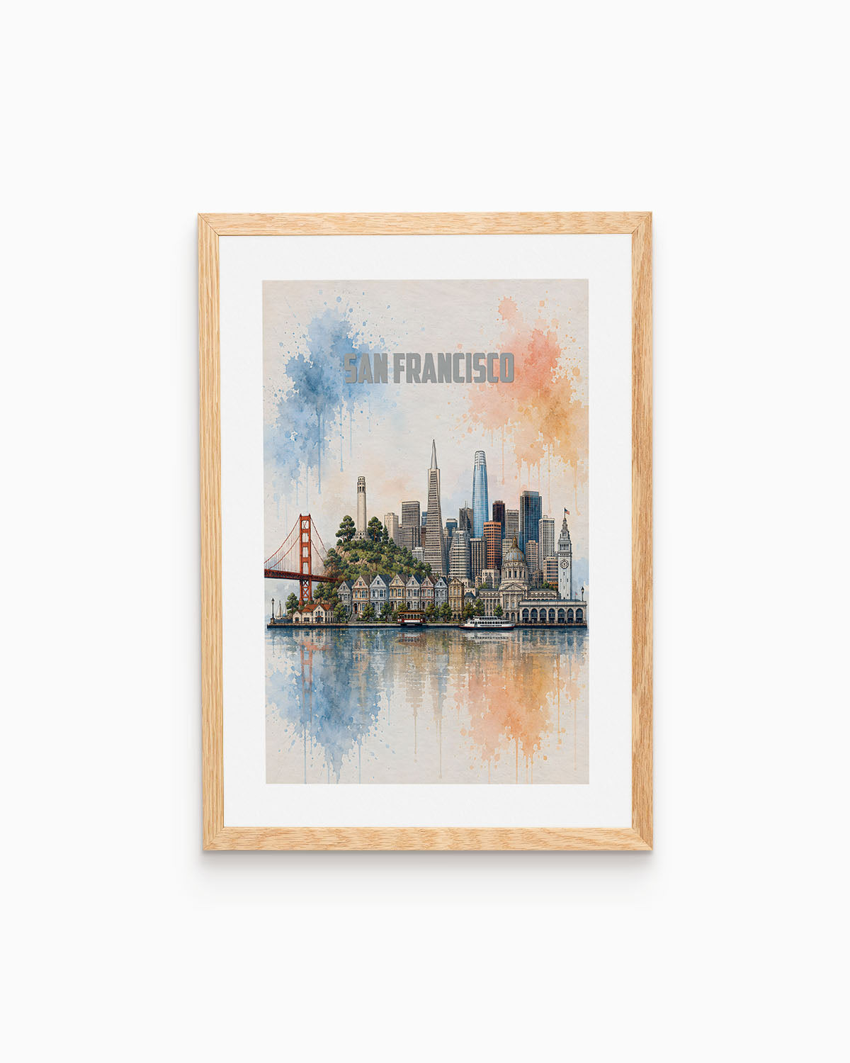 Poster city artistic San Francisco